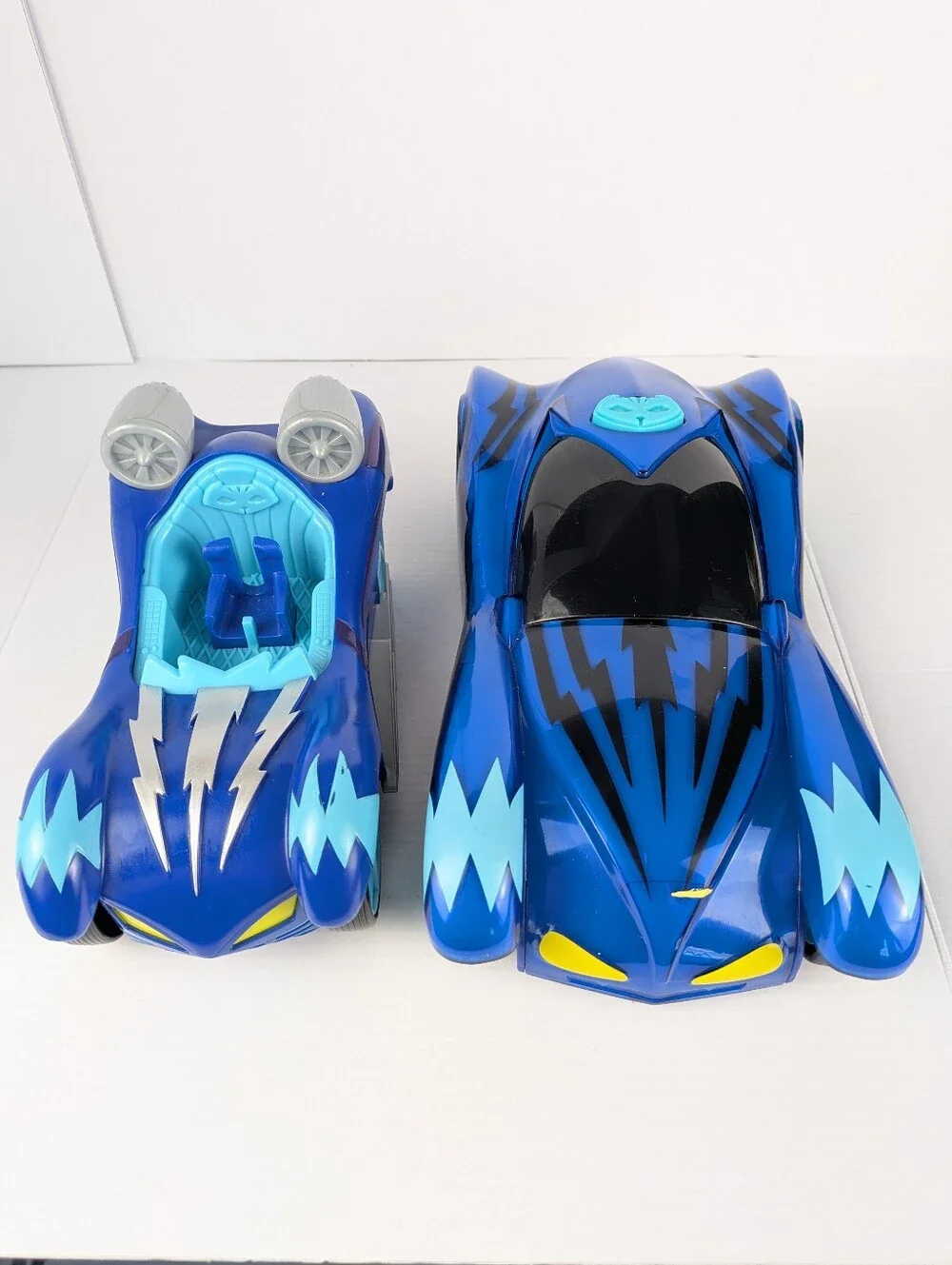 PJ Masks Cat-Car Light Up Racer & Turbo Blast Vehicles Excellent Condition